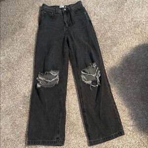 Distressed princess polly Black Jeans